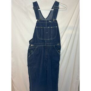 VINTAGE Sears ROEBUCKS Dark Denim Overall/Bibs 34x30‎ WearTUFF